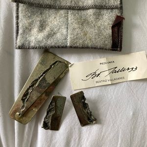 Handmade Brooch and earrings